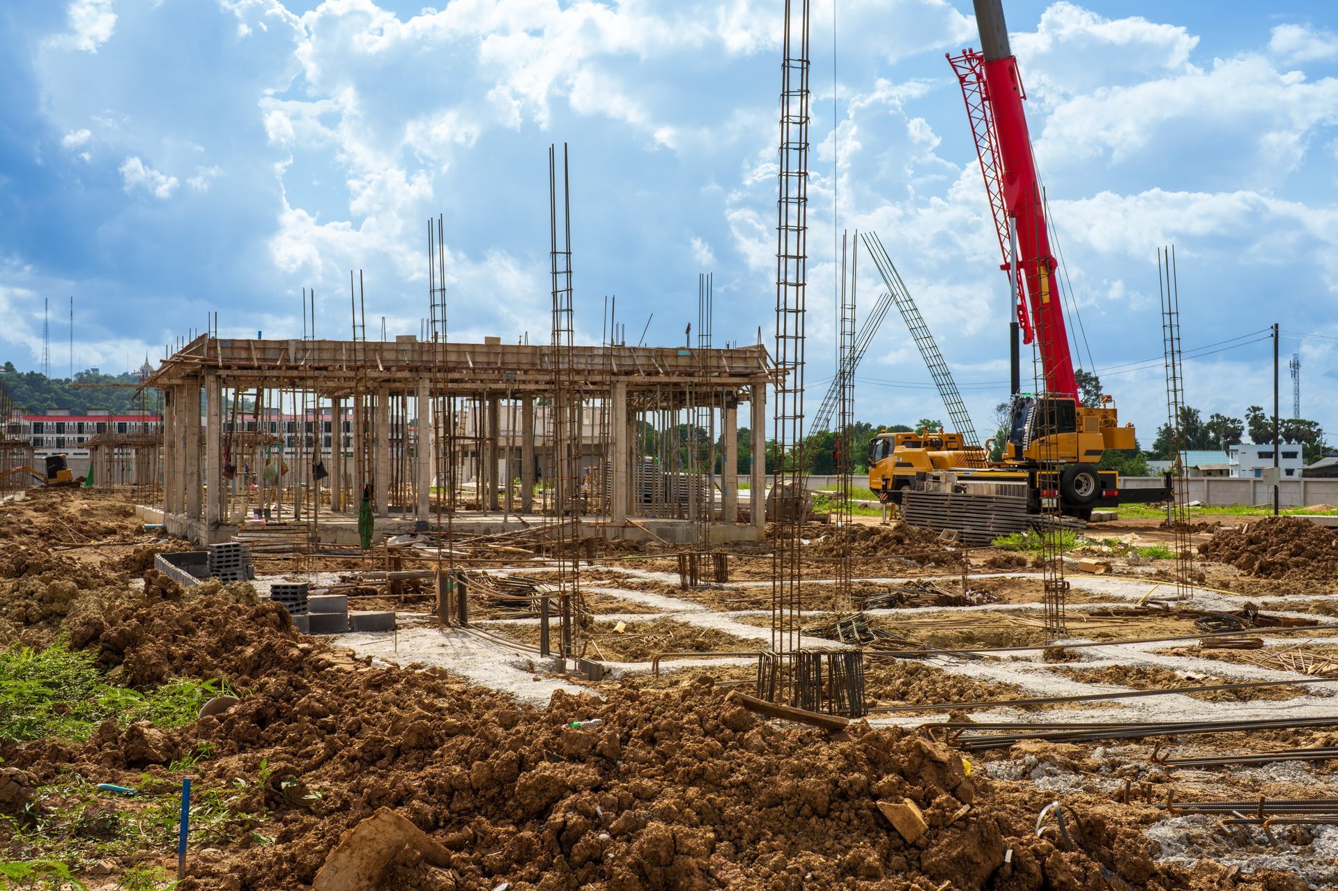 Constructed residential building using brick or Concreate Block structure